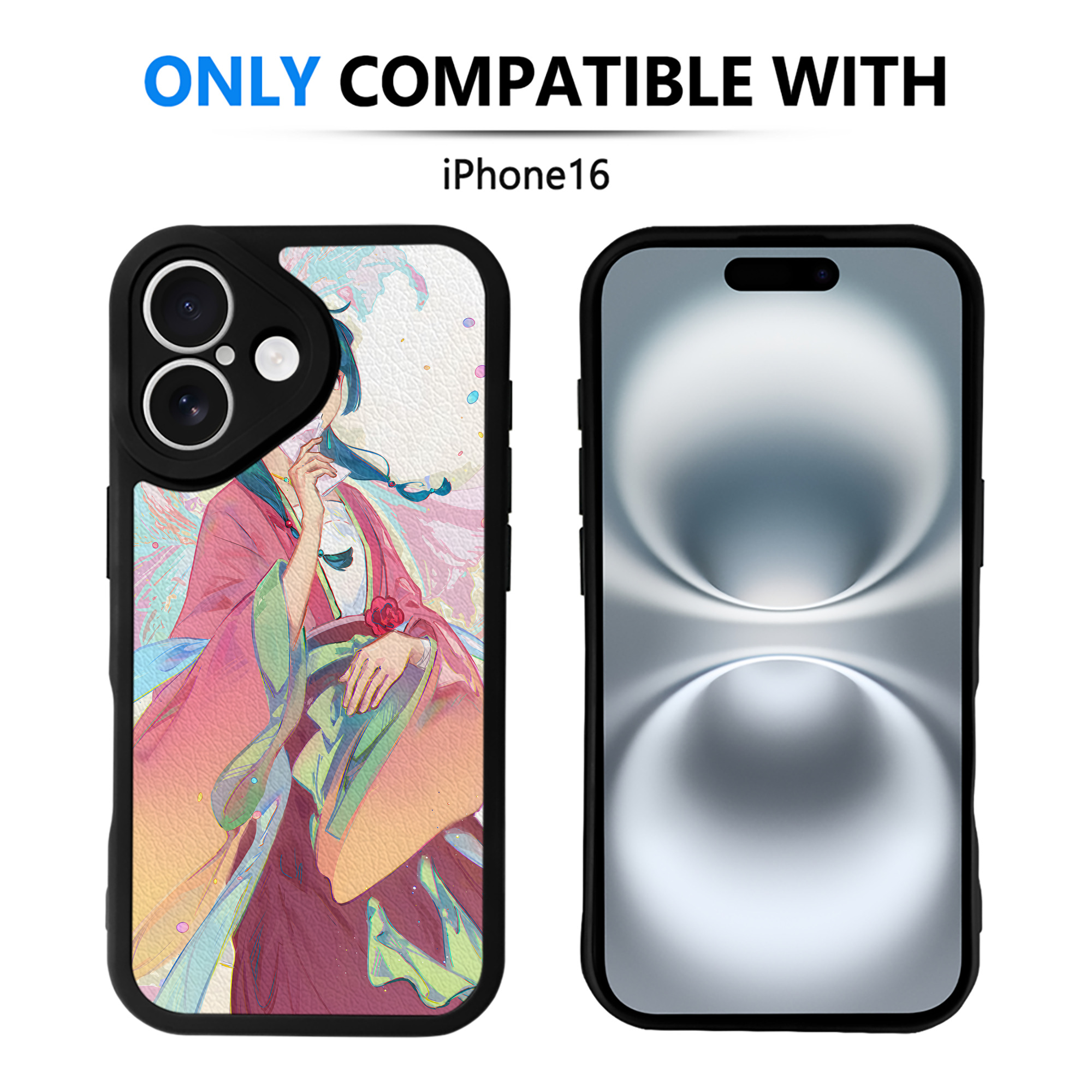 （画像用） 薬屋のひとりごと The Apothecary Diaries 【iPhone 16シリーズ対応】シリコンスマホケース（レザー調） 材質：シリコン
